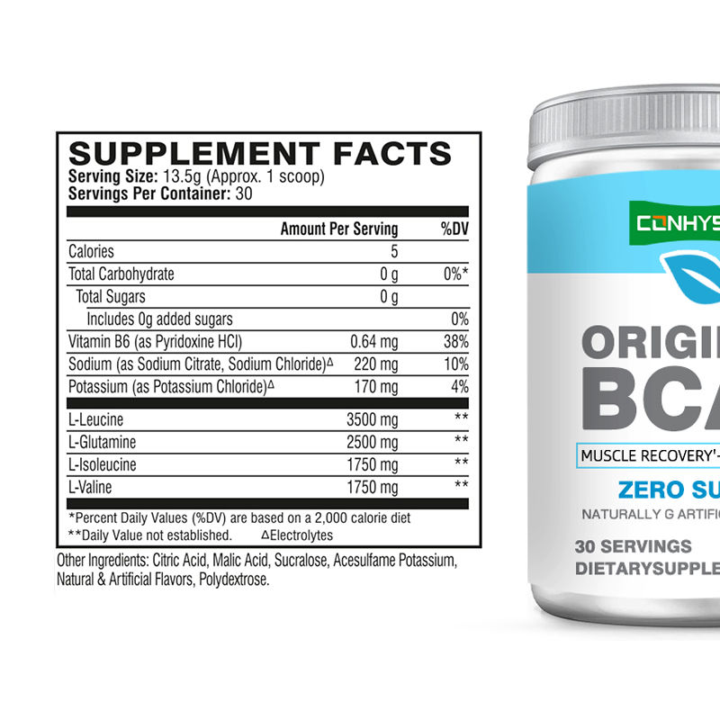 বিসিএএ পাউডার ক্যান্ডি স্বাদ জন্য পোস্ট ওয়ার্কআউট পেশী পুনরুদ্ধার ভিটামিন বি 6 পানীয় পাউডার