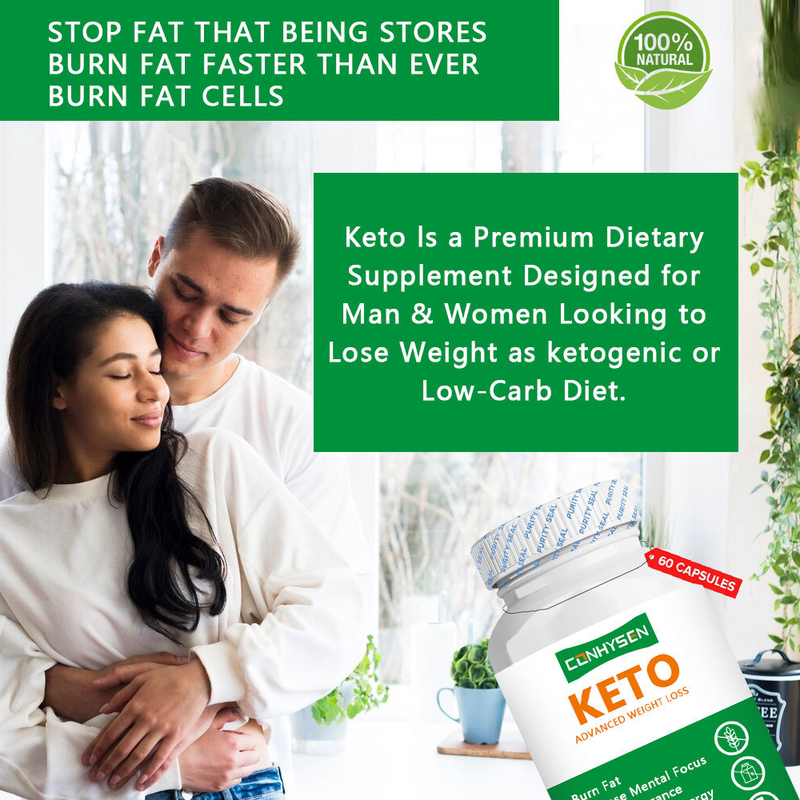 ফ্যাক্টরি সরবরাহ ফ্যাট থেকে শক্তি KETO ক্যাপসুল ব্যবহার করে প্রাকৃতিক নিরাপদ ওজন কমানোর ক্যাপসুল