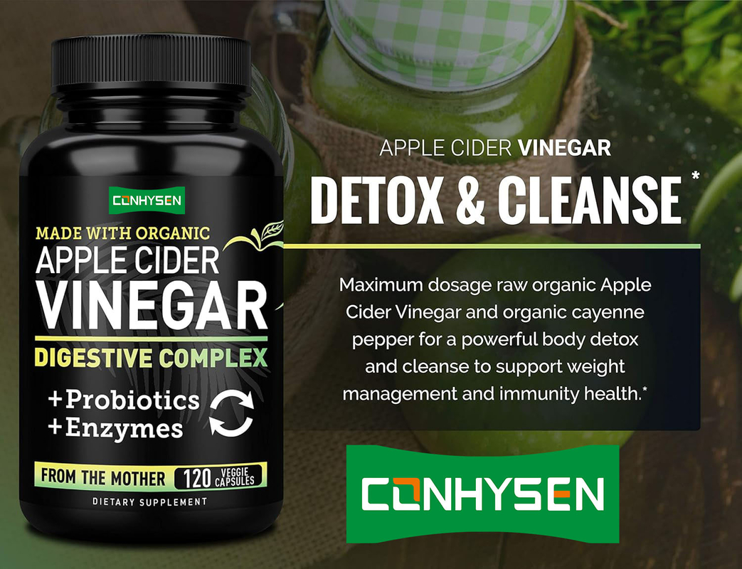 OEM/ODM ওজন কমানোর জন্য ACV ক্যাপসুল আপেল সিডার ভিনেগার ক্যাপসুল ক্ষুধা নিবারক আপেল সিডার ভিনেগার ভিটামিন এনজাইম ক্যাপসুল