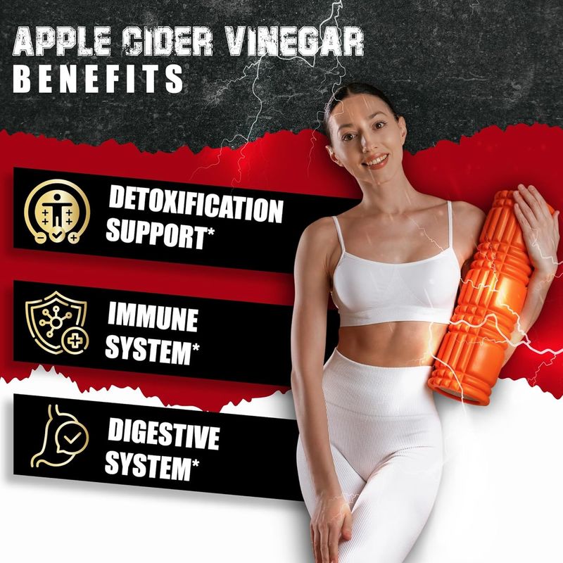 ৭-ইন-১ আপেল সিডার ভিনেগার কমপ্লেক্স হলুদ আদা রাস্পবেরি কিটোন সহ ডিটক্স অনাক্রম্যতা হজম স্বাস্থ্যকে সমর্থন করে