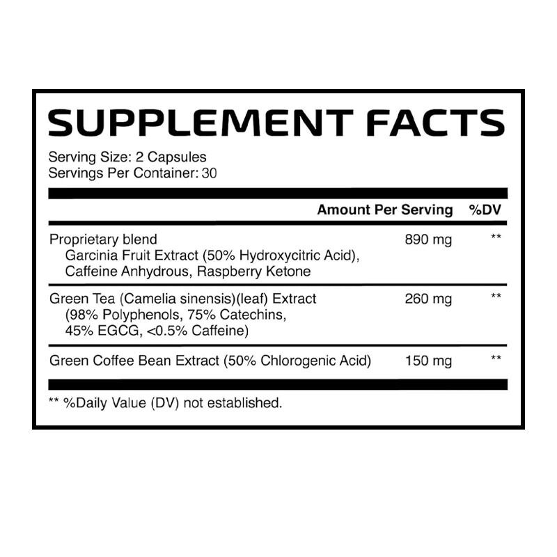 কাস্টম লোগো মেটাবলিজম বাড়ান হ্রাস ওজন ফ্যাট বার্ন মহিলা ক্যাপসুল স্বাস্থ্যসেবা মহিলাদের জন্য ফ্যাট বার্নার ক্যাপসুল