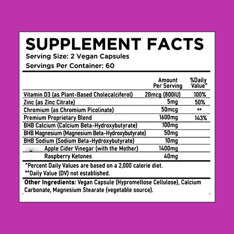 OEM ODM কেটো ক্যাপসুল সমৃদ্ধ BHB ACV ভিটামিন জিংক ক্রোমিয়াম কার্যকর বিপাকীয় কার্যকলাপ সমর্থন করে ওজন হ্রাস পিল