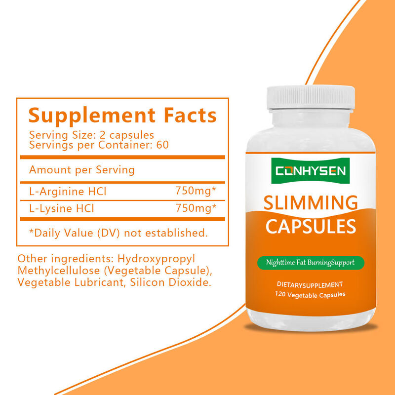 কারখানার দাম এল-লাইসিন এইচসিএল হ্রাস ক্যাপসুলগুলির সাথে শক্তির স্তরকে সমর্থন করতে সহায়তা করার জন্য ভেষজ সম্পূরক হ্রাস ক্যাপসুল