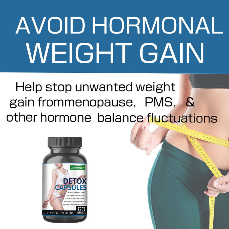 প্রাপ্তবয়স্কদের জন্য মেটাবলিজম বাড়াতে এবং হজম স্বাস্থ্য সহায়তার জন্য প্রাইভেট লেবেল স্টক ডিটক্স ক্যাপসুল হার্বাল স্লিমং প্রোডাক্টস