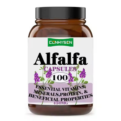 প্রাইভেট লেবেল Alfalfa Capsules Herbal Supplement Capsules লিভার ডিটক্স পরিষ্কারকরণ