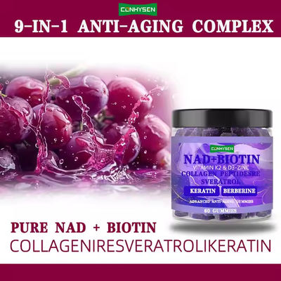 কোলাজেন বারবেরিন এনএডি বায়োটিন গামিগুলি বৃদ্ধির গতি কমিয়ে দেয় পুষ্টি সম্পূরক