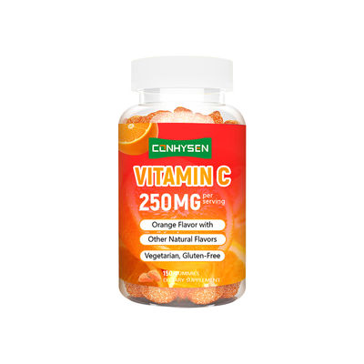 প্রতিরক্ষা সিস্টেমের জন্য প্রস্তুতকারকের কাস্টম ভিটামিন সি (C) ২৫০ মিলিগ্রাম গামি