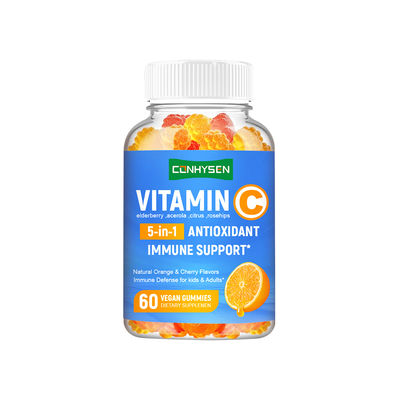 ভিটামিন সি গাম্মিস সহ এল্ডারবেরি সমর্থন ত্বক চুল নখ সম্পূরক প্রস্তুতকারক