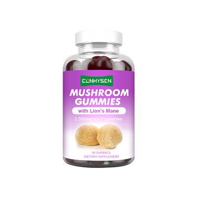 মাশরুম গামি 2500mg বিপাক ক্রিয়া বৃদ্ধি প্রস্তুতকারক কাস্টম